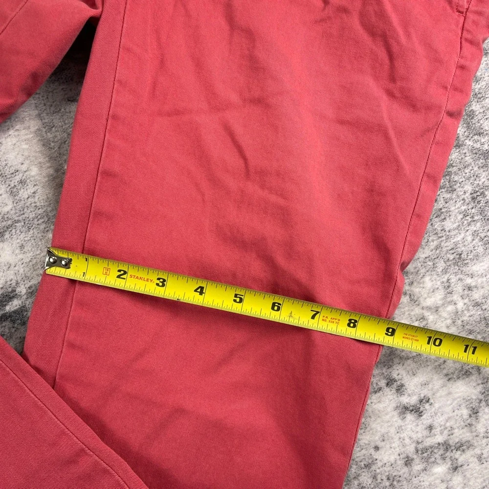 Polo Ralph Lauren Men 32x32 Red Slim Fit Chinos 100% Cotton‎ Prep